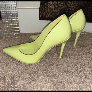 Lime green Aldo Heels